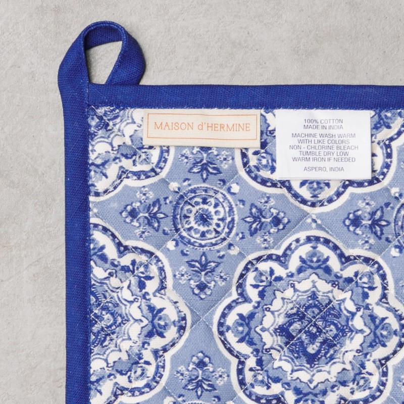 Maison d' Hermine 100% Cotton Oven Mitt & Pot Holder