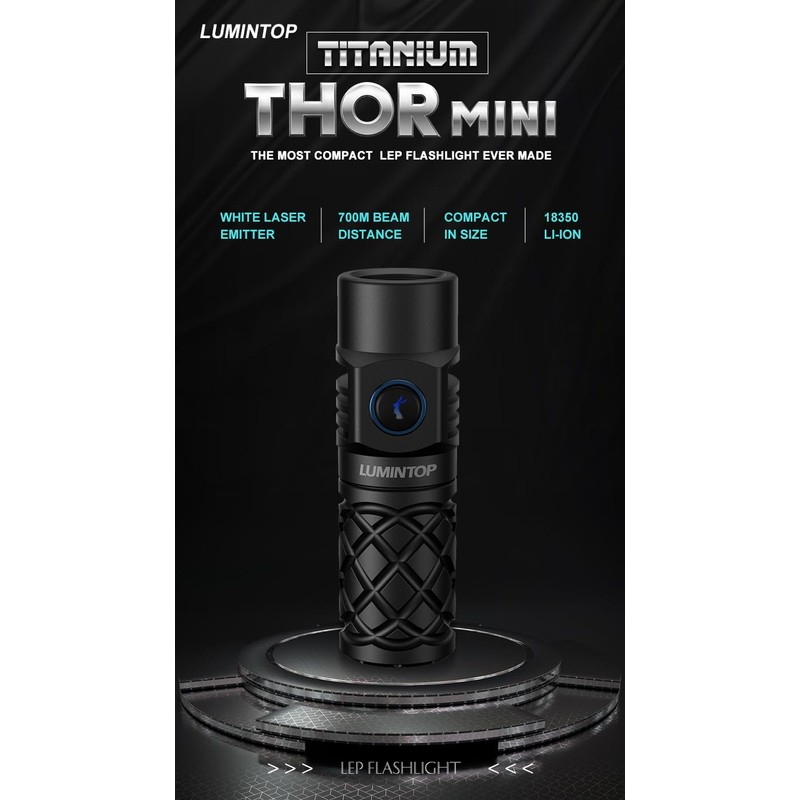 LUMINTOP Thor Mini Rechargeable LEP Flashlight - 250 Lumens, 700