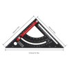 Smgda Triangular Ruler, For Woodworking, Aluminum Alloy Triangle, Woodworking Triangle,