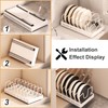 Pots and Pans Organizer Under Cabinet 2 Pack, Pull-Out Cabinet