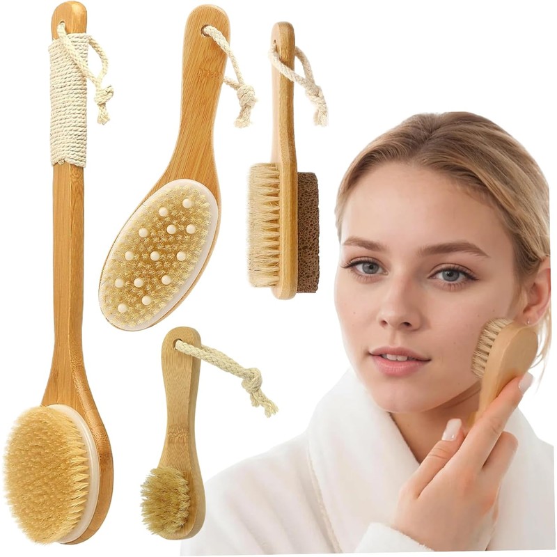 Cepillo corporal en seco Cunlvyyds U6BXPDYEB67TUK8VIIY set de 4 piezas