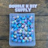 15mm Printed Silicone Beads - 10pc:_Tie Dye