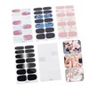 HONMEET 5sheets Full-Cover Nail Art Decals Random Styles Nail Stickers