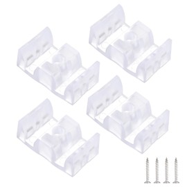 4 PCS Shower Door Bumpers, Framed Sliding Shower Door Opaque Bumpers for Glass Sliding Moving Doors, Anti-Collision Glass Shower Doors Stopper