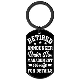 Celaqiu Retirement Gifts for Men Retired Keychain Funny Retirement Gifts for Men Retired Gift for Him Goodbye Gift for Coworkers Keychain for Father Grandfather