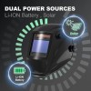 none Large View Welding Helmet Solar True Color Auto Darkening