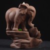 Cute Elephant Backflow Incense Burner Ceramic Incense Holder for Decor
