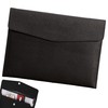 DEVENTORZ A4 File Folder, PU Leather, Document Case, Waterproof, Large