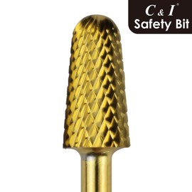 Safety Bit Carbide Nail Drill Electric Manicure Nail Drill for Nail Beauty, gold