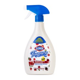 Clorox Fraganzia Refresher Spray 22oz Lavender w/Eucalyptus | Multi-Use Fabric Refresher Spray in Lavender + Eucalyptus Scent | Fabric Spray, Room Freshening Spray