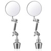 Kingdder 2 Pcs Circular Inspection Mirrors Magnetic Base Welding Mirror