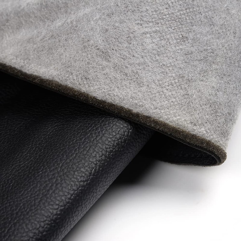 PIT66 Black Armrest Cover Center Console Lid Cover Microfiber Leather