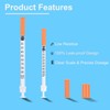 1ml 29G 5/16" (8mm) Syringe, U-100 Lab Supplies, Individually Wrapped,