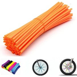 Spoke  Spoke Covers: 8-21 inch Rims Protector & Decoration for Dirt  |  | Bicycle |  |  - 72 count - Color: orange