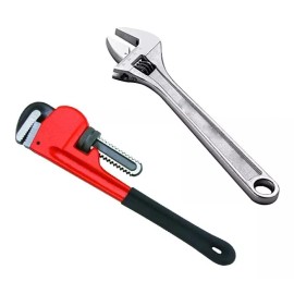 Adir Llave Stilson 10puLG + Llave Ajustable Perica 10puLG