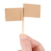 Pangda 100 Pieces Blank Toothpick Flags Cheese Markers Food Labels