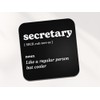 Secretary Square Coaster - Office Work New Job Dictionary Regular