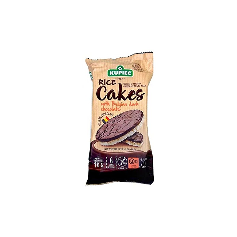 Kupiec Rice Cakes with Dark Chocolate, 90 g