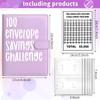 KEAGAN 100 Envelopes Challenge Binder, Save Challenge Binder (Purple)
