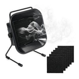 Solder Fume Extractor, Geevorks 16W Smoke Absorber with 6 Strong Adsorption Filter for Soldering, Adjustable Angle Quiet Fan for for Soldering, Electric Iron Welding, 3d Printing