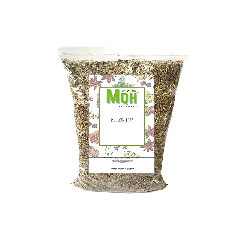 MQH Wholefoods™ Mullein Leaf Herbal Tea Dried Cut Leaves Grade