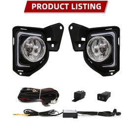 VGETTING Daytime Running Light For Toyota Hiace 2014-2018 Fog Light Replacement Halogen Lamp For Hiace Amber Turn Signal Lamps + White LED Light