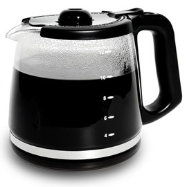 12-Cup Replacement Glass Coffee Carafe Compatible with Mr. Coffee LMX, TP, MMX, and MSX series coffeemakers