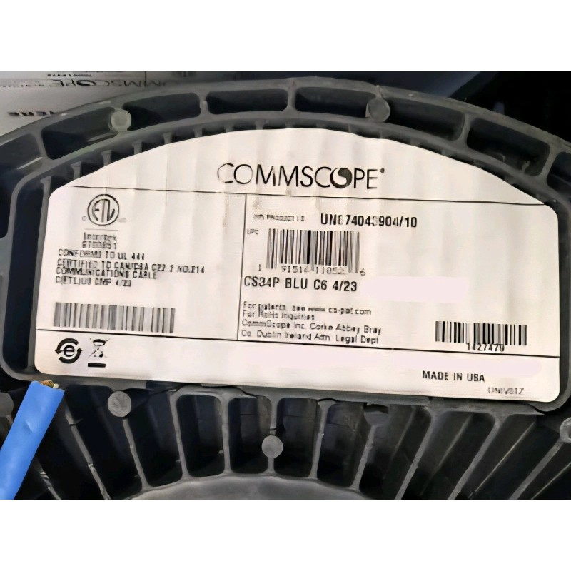 Commscope CS34P 23/4P Cat6 F/UTP WebTrak Plenum Shield Network Cable