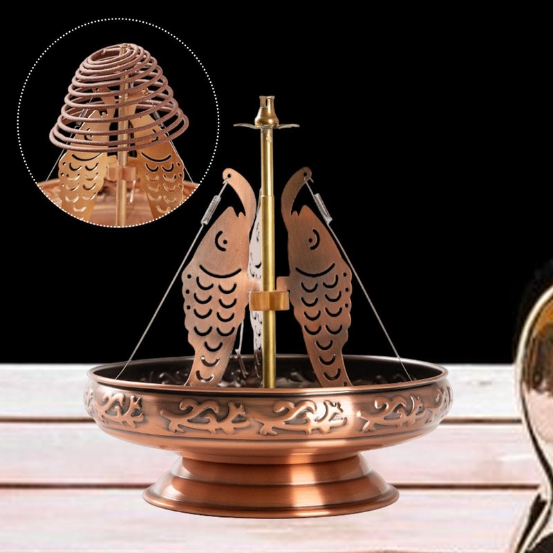 B Baosity Incense Base Spiral Coils Incense Holder Easy to