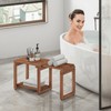 Tranquillo Extend Length 29 Inches Shower Stool Bench Chair (Teak,