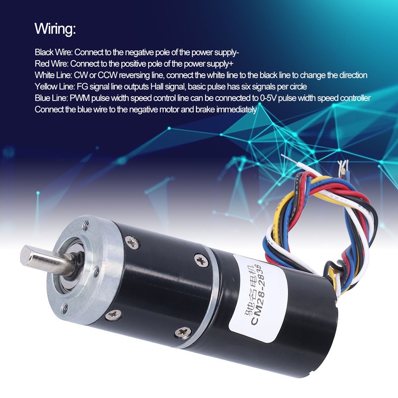 Planetary Gear Motor DC Brushless Sensor Built in Drive Large