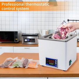 DUEBEL 2-in-1 Sous Vide Cooker and Container, Sous Vide Precision Cooker, Suvie Cooking Machine, Temperature Controlling Constant Temperature Water Bath for Sous Vide Steak/Chicken/Fish