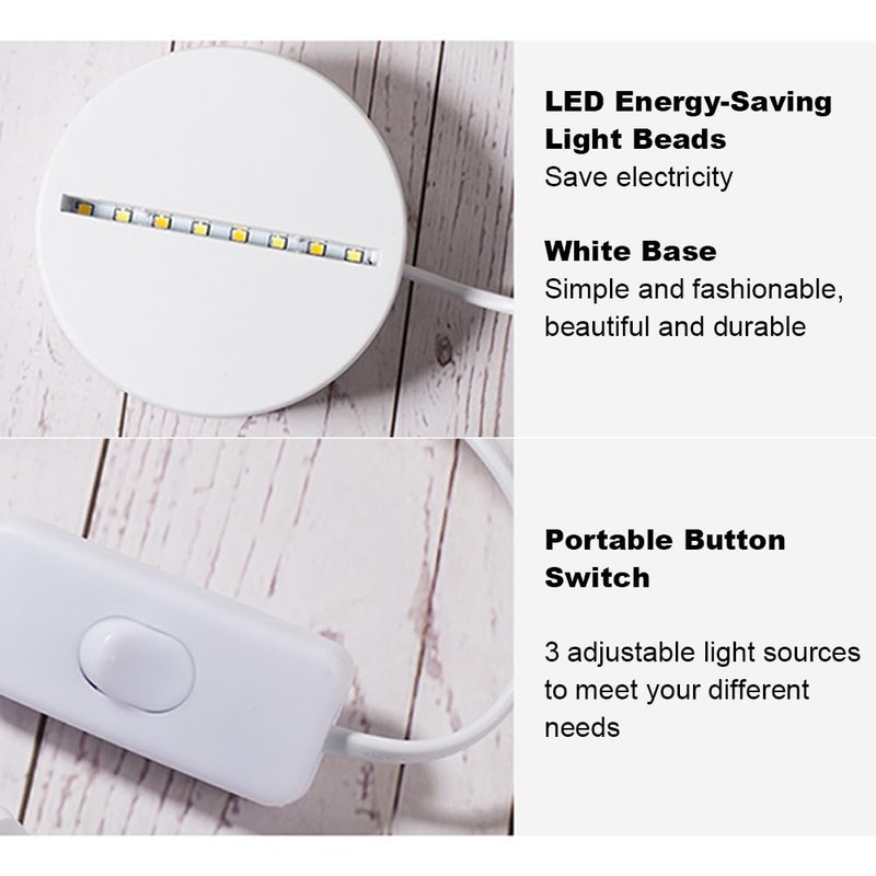 Doukesh I Love You 3D Night Light, Heart-Shaped Night Glow,