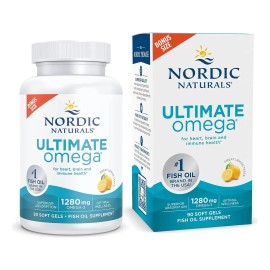 Ultimate Omega-3 Nordic Naturals 1280 Mg Sabor Limón 90 Caps