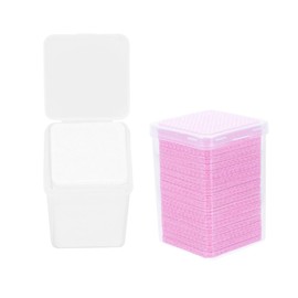 Mikinona 200pcs Eyelash Glue Cleaning Wipes Cotton Pads for Remover and Glue Bottle Professional Supplies for Salons and Home Use for Eyelash Extensions and Cosmetology