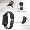 HOPMC Mi Band 8 Pro Fashion Metal Leather Bracelet Replacement