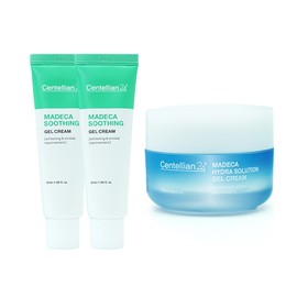 Centellian24 Madeca Soothing Gel Cream 50ml x 2 + Madeca Hydra Solution Gel Cream 50ml / 센텔리안24 마데카 수딩 젤 크림 50ml 2개 + 마데카 하이드라 솔루션 젤 크림 50ml