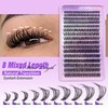 JIMIRE 320Pcs Individual Eyelashes DIY Eyelash Extenison 30D+40D Lash Clusters