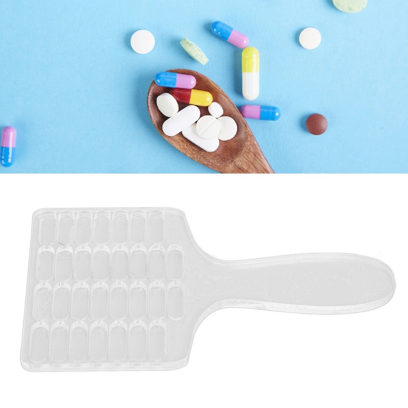 30 Count Capsule Counting Tray with Handle Effort Saving Tablet