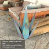 9PCS Tequila Rustic Sculpture Waterproof DIY Metal Agave Plant for