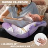 TSVAGA Nursing Pillow Covers for Baby Girl, Soft Removable Covers