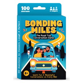 WELL BALANCED Bonding Miles – Road Trip Conversation Card Game for Kids, Teens & Adults, Car Game, Travel Essentials