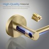 KIBI Circular Toilet Paper Holder for Bathroom Solid Brass Wall