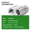 TAISHER 4PCS 304 Stainless Steel Hex Nipple 3/4" MNPT ×