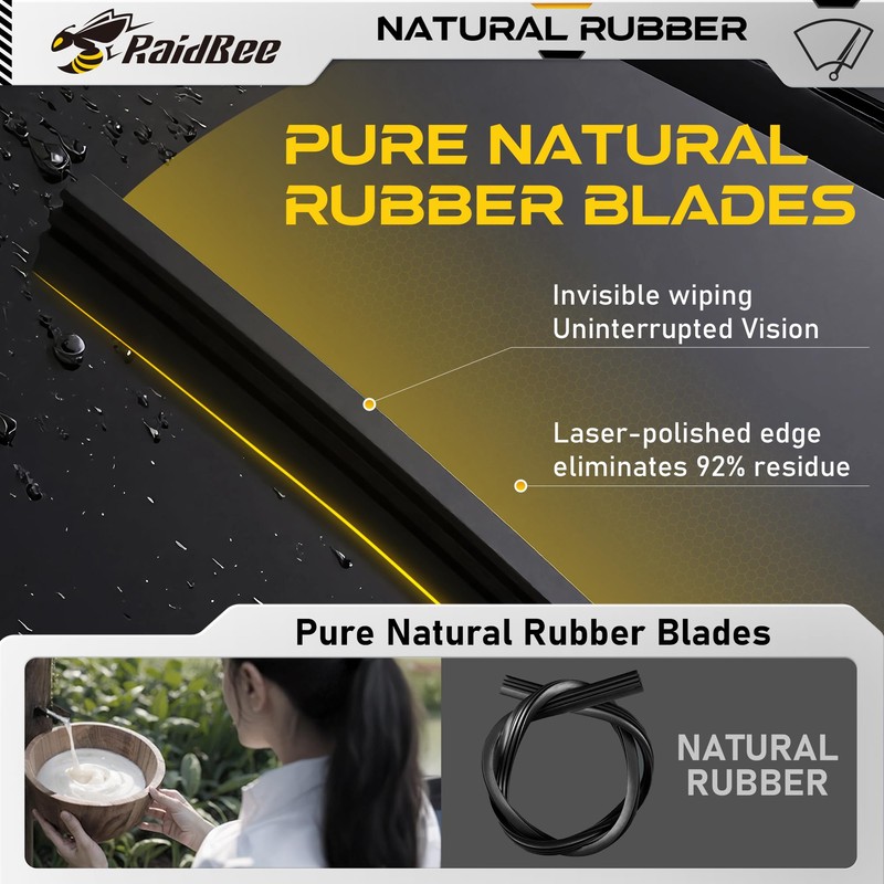 RaidBee Rear Wiper Blade 14 inch, OEM Replacement for Hyundai