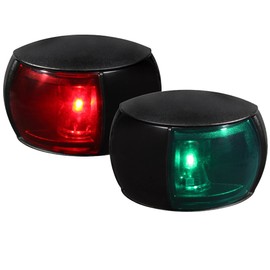 HELLA 980520501 '0520 Series' NaviLED Multivolt White 8-28V DC 2 NM Compact Stern Navigation Light with Clear Lens and Black Shroud