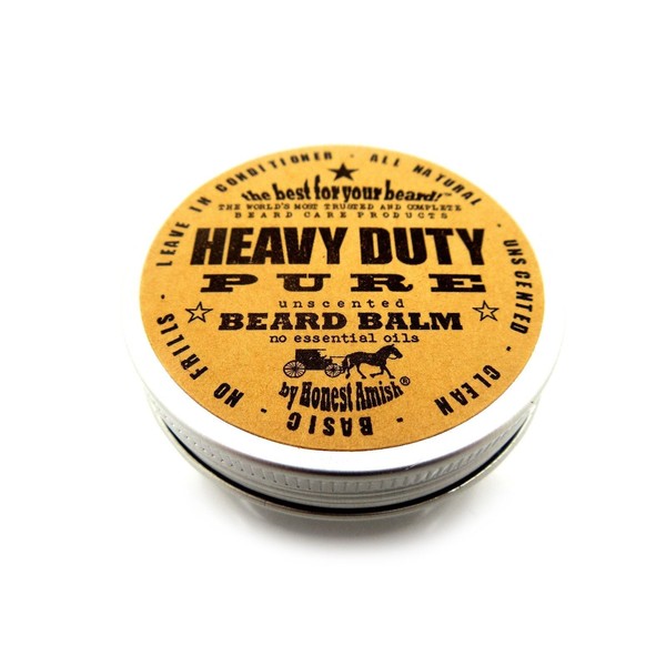 Honest Amish - Heavy Duty PURE- Fragrance Free -2 ounce tin - Beard Conditioner