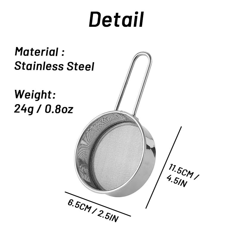 2 Pack Powdered Sugar Sifter - Flour Sifter for Baking