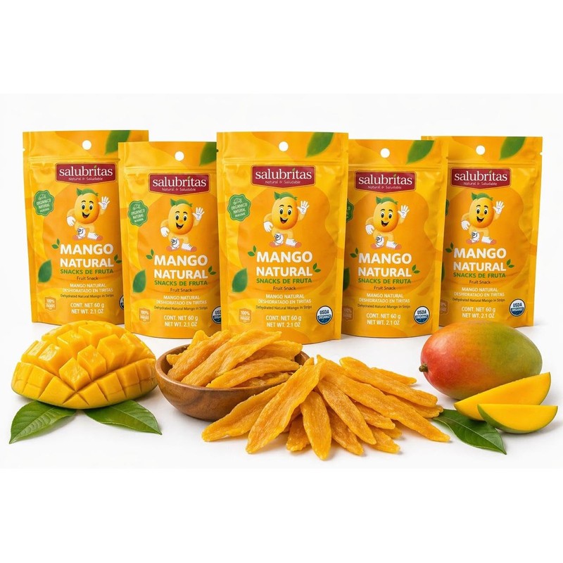 Mango Deshidratado Orgánico I USDA Organic I Sin Azúcar Añadida