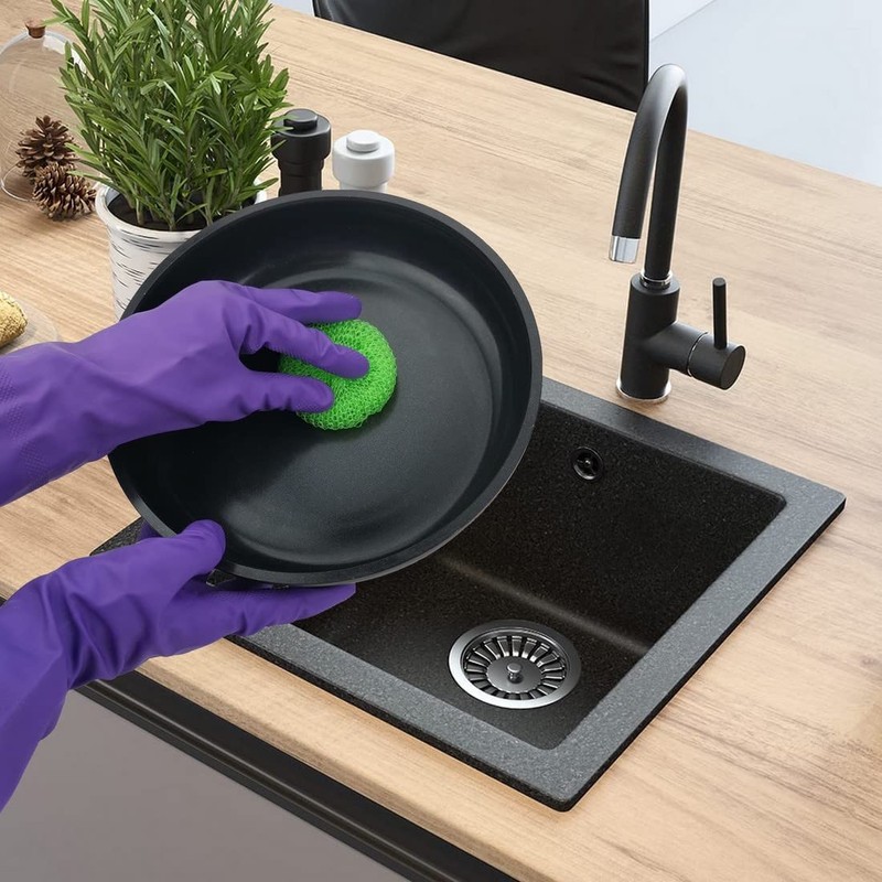 D.RECT Pack of 12 Plastic Scourers Plastic Pot Scraper Scratching